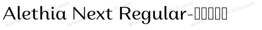Alethia Next Regular字体转换